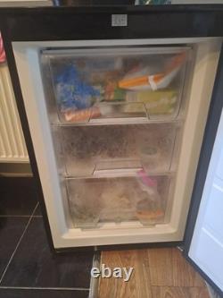LEC T50084W Black Under Counter Fridge Freezer