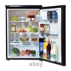 Larder Fridge, Under Counter, 131 Litre, Reversible Door, Black, Statesman L255B