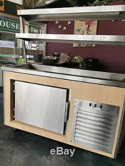 Large Commercial Catering 2 Tier Display Salad Undercounter Fridge