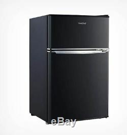 Large Fridge Freezer Under Counter Drinks Cooler Free Standing Black Portable A+