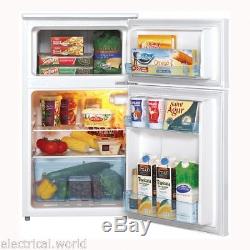 Lec T50084W Under Counter or Work Top Compact Fridge Freezer 92L Capacity A+