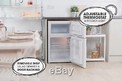 Lowry LUCFF50W Freestanding 50cm Wide White Under Counter Fridge Freezer