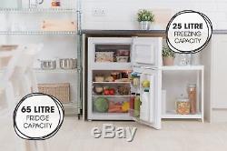 Lowry LUCFF50W Freestanding 50cm Wide White Under Counter Fridge Freezer