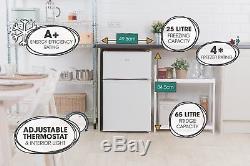 Lowry LUCFF50W Freestanding 50cm Wide White Under Counter Fridge Freezer