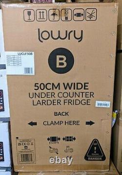 Lowry LUCLF50B Under Counter 111L Under Counter Larder Fridge 50cm Wide Black