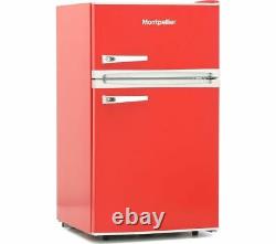 MONTPELLIER Retro MAB2035R Undercounter Fridge Freezer A+ Gloss Red Currys