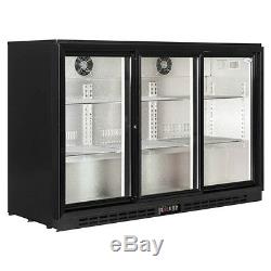 Man Cave 3 Door Undercounter Hinged Door Pub Drink Bottle Bar Cooler Fridge