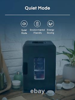 Mini Fridge 15L, Small Fridge for Bedrooms, Car Fridge Portable with 12V/240V