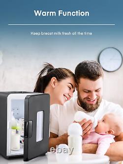 Mini Fridge 15L, Small Fridge for Bedrooms, Car Fridge Portable with 12V/240V