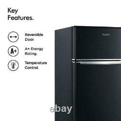 Mini Fridge Freezer Black Refrigerator Cooler Compact Small Office Table Top