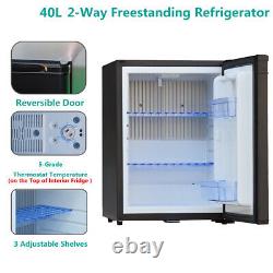 Mini Refrigerator Semi Truck AC DC Fridge 40L 12V Under Counter Larder Fridge