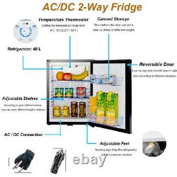 Mini Refrigerator Semi Truck AC DC Fridge 40L 12V Under Counter Larder Fridge