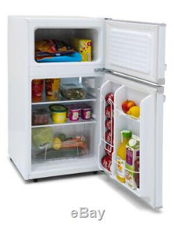 Montpellier MAB2031W Freestanding Under Counter Retro Fridge Freezer White