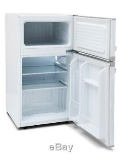 Montpellier MAB2031W Freestanding Under Counter Retro Fridge Freezer White