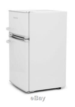 Montpellier MAB2031W Freestanding Under Counter Retro Fridge Freezer White