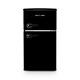 Montpellier Mab2035ek 70/30 Black Undercounter Retro Fridge Freezer