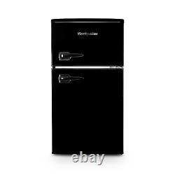 Montpellier MAB2035EK 70/30 Black Undercounter Retro Fridge Freezer