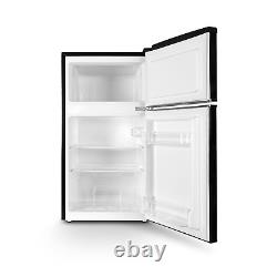 Montpellier MAB2035EK 70/30 Black Undercounter Retro Fridge Freezer