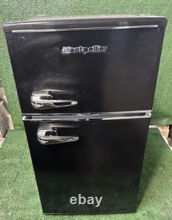 Montpellier MAB2035EK Black Retro Undercounter Fridge Freezer