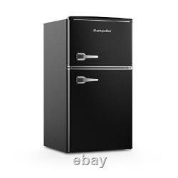 Montpellier MAB2035EK Black Retro Undercounter Fridge Freezer