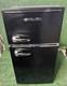 Montpellier Mab2035ek Black Retro Undercounter Fridge Freezer