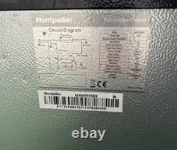 Montpellier MAB2035EK Black Retro Undercounter Fridge Freezer