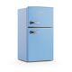 Montpellier Mab2035epb Blue Retro Undercounter Fridge Freezer