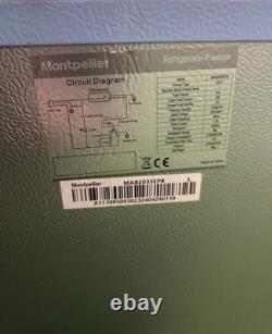 Montpellier MAB2035EPB Blue Retro Undercounter Fridge Freezer