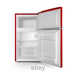 Montpellier MAB2035ER 70/30 Freestanding Undercounter Retro Fridge Freezer Red