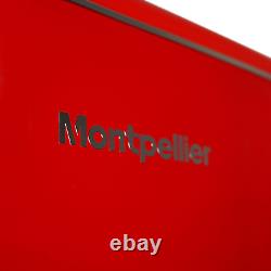 Montpellier MAB2035ER 70/30 Freestanding Undercounter Retro Fridge Freezer Red