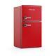 Montpellier Mab2035er Red Retro Undercounter Fridge Freezer