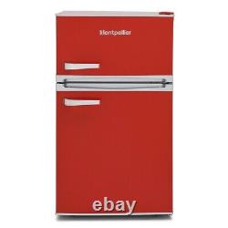 Montpellier MAB2035R Under Counter Red Mini Retro Fridge Freezer 2 Doors