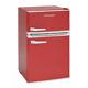 Montpellier Mab2035r Under Counter Red Mini Retro Fridge Freezer With A Energy