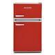 Montpellier Mab2035r Under Counter Red Mini Retro Fridge Freezer With A Energy