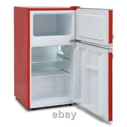 Montpellier MAB2035R Under Counter Red Mini Retro Fridge Freezer with A Energy