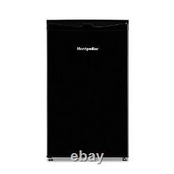 Montpellier MRF48BK Under Counter Black Fridge with 2 Icebox 2 Year Warranty