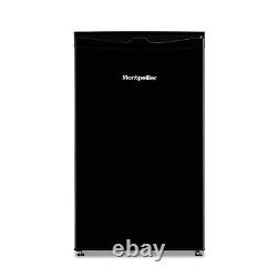 Montpellier MRF48BK Under Counter Black Icebox Fridge with 2 Year Warranty