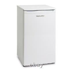 Montpellier MRF48W-1 Under Counter White Fridge with 8Ltr Icebox Freezer