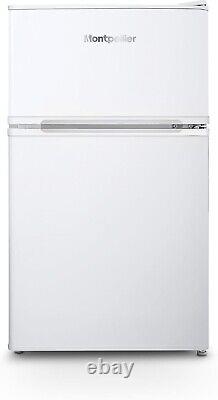 Montpellier MS2035EW, 47cm Wide, 87 Litre, Undercounter Fridge Freezer, White