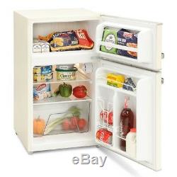 Montpellier Mab2030c Retro Mini Fridge Freezer In Cream + 2 Years Guarantee