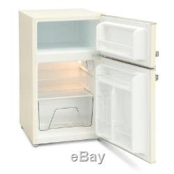 Montpellier Mab2030c Retro Mini Fridge Freezer In Cream + 2 Years Guarantee