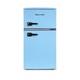 Montpellier Mab2035epb Retro Undercounter Fridge Freezer In Pale Blue