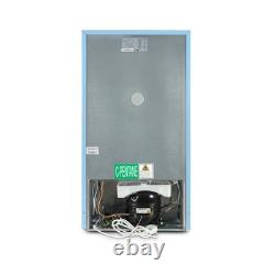 Montpellier Mab2035epb Retro Undercounter Fridge Freezer In Pale Blue