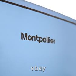 Montpellier Mab2035epb Retro Undercounter Fridge Freezer In Pale Blue