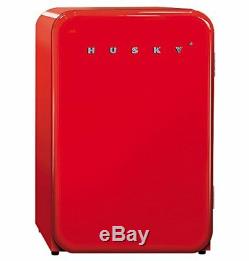 NEW UNUSED HUSKY RED RETRO FRIDGE HUS130 108 litre UNDER COUNTER