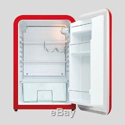 NEW UNUSED HUSKY RED RETRO FRIDGE HUS130 108 litre UNDER COUNTER