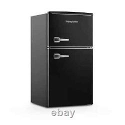 New Graded Black Montpellier MAB2035EK Retro Undercounter Fridge Freezer P23