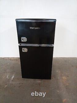 New Graded Black Montpellier MAB2035EK Retro Undercounter Fridge Freezer P23