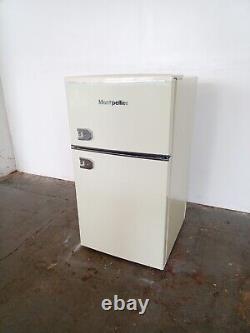 New Graded Cream Montpellier MAB2035EC Retro Undercounter Fridge Freezer P22