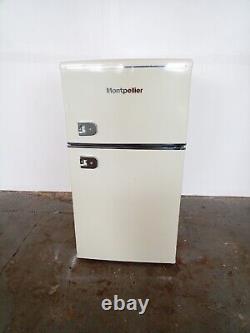 New Graded Cream Montpellier MAB2035EC Retro Undercounter Fridge Freezer P22